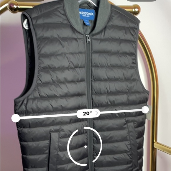 Arizona Jean Co | Black Grey Puffer Vest - Picture 8 of 8